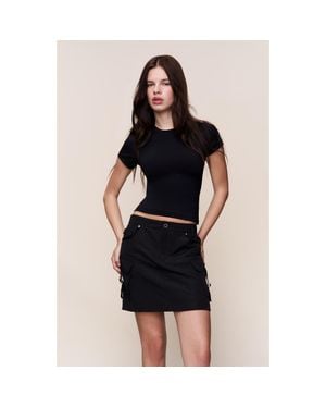 GUIZIO Hunter Cargo Skirt - Black