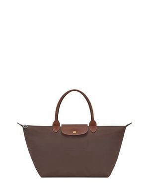 Longchamp Le Pliage Large Top Handle Bag - Brown