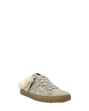 Shu Shop Kids' Pinah Mini Glitter Slip-On Shoe - White