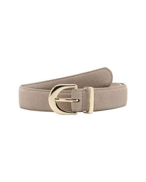 Mango Oval Buckle Suede Belt - Multicolor