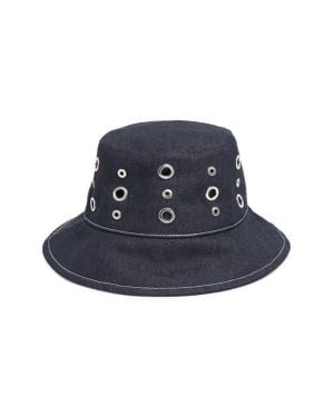 Apparis Slick Denim Bucket Hat - Blue