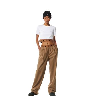 MCM Monogram Pants - Natural