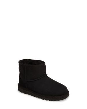 UGG Kids' Classic Mini Ii Water Resistant Genuine Shearling Boot - Black