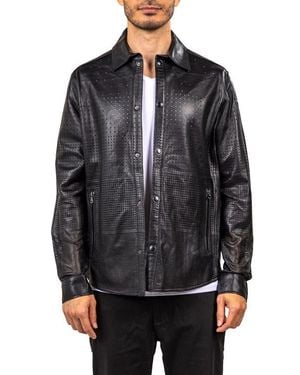 Maceoo Ascension Leather Jacket - Black