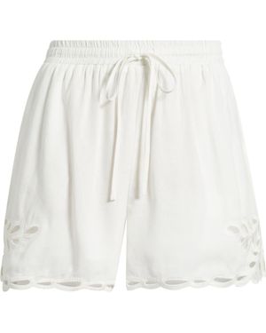 DELUC Comte Eyelet Detail Drawstring Shorts - White
