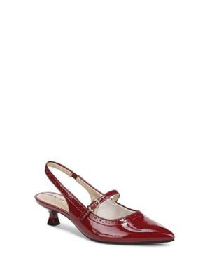 LifeStride Marilyn Slingback Pointed Toe Kitten Heel Pump - Red