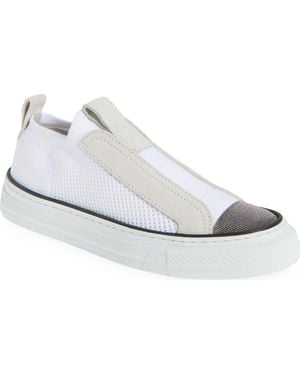 Brunello Cucinelli Slip-On Sneaker - White