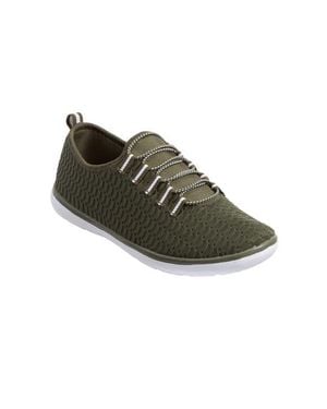 Comfortview The Cv Sport Ariya Textured Knit Slip On Sneaker - Green