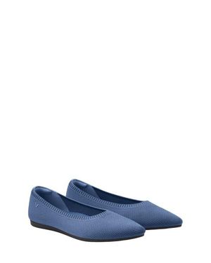 VIVAIA Pointed-Toe Ballet Flats - Blue