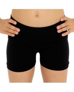 Malibu Sugar Solid Boy Shorts - Black