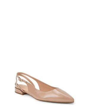 Bruno Magli Juliet Slingback Pointed Toe Flat - Natural