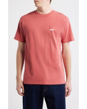 Obey Wrong Path Graphic T-Shirt - Red
