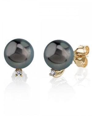 The Pearl Source Tahitian South Sea Pearl & Diamond Sasha Earrings - Multicolor