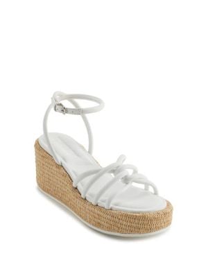 DKNY Cyrilla Wedge Platform Sandal - White