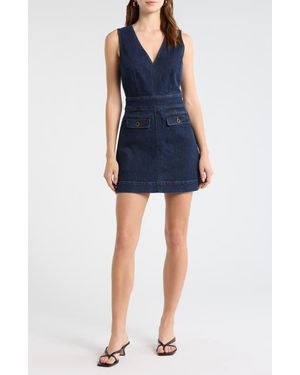 PAIGE Sylvia Denim Minidress - Blue