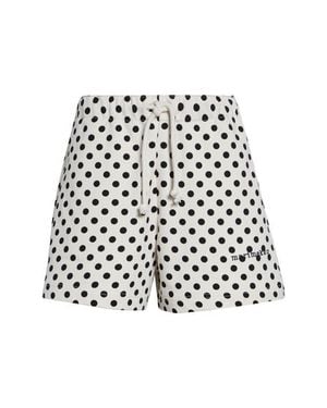 Marimekko Miksaus Pallo Kioski Polka Dot Cotton Shorts - White