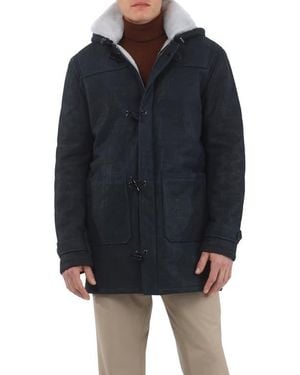 Gorski Genuine Shearling Parka - Blue