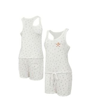 Concepts Sport Houston Astros Gardner Hacci Knit Romper - White