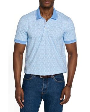 Con.struct Slim Fit Tennis Ball Polo Short Sleeve Shirt - Blue