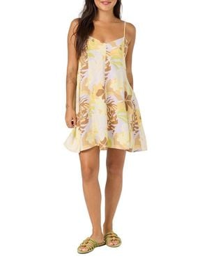 O'neill Sportswear Darcy Leah Tropical Minidress - Natural