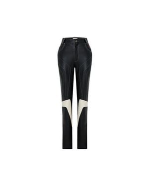 Pcfg Boomerang Leather Pant - Black