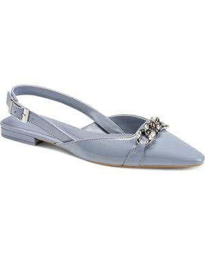 DKNY Cosetta Slingback Pointed Toe Flat - Blue