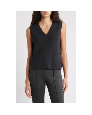 Eileen Fisher Wool Vest - Black