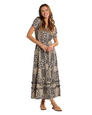 Brakeburn Katerina Printed Maxi Dress - Natural