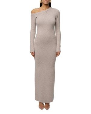 JLUXLABEL Fireside Knit Maxi Dress - Gray