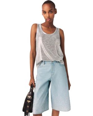 Maje Metallic Tank Top