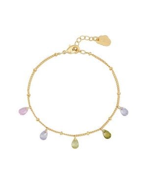 Estella Bartlett Multi Cubic Zirconia Drop Bracelet - White