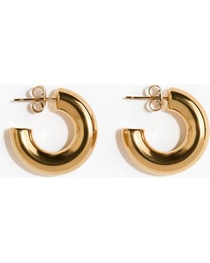 H&M Waterproof Hoop Earrings - Metallic