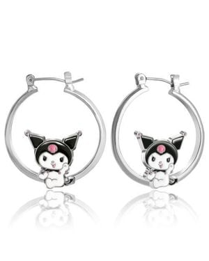 Sallyrose Kuromi Hoop Earrings - Metallic