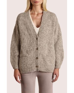 Oyun Handknit Basketweave Cardigan - Brown