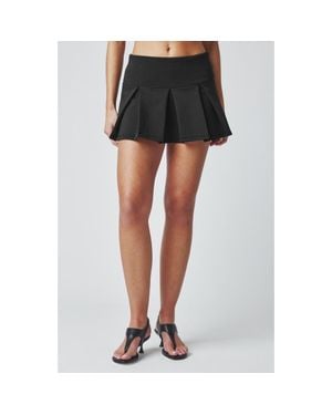 Florence By Mills Pleated Mini Skort - Black