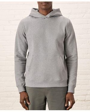 Pact Organic Cotton Cloud Brushed Fleece Pullover Hoodie - Gray