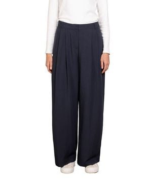 Celtic & Co. Wide Leg Drape Pants - Blue