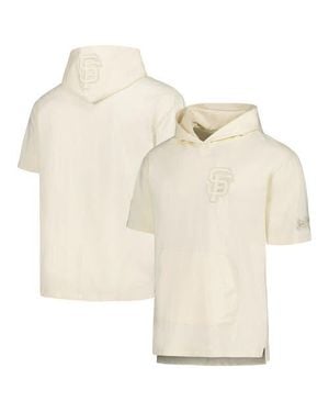 Pro Standard San Francisco Giants Neutral Short Sleeve Hoodie T-Shirt - Natural