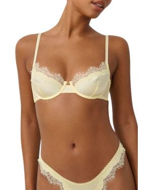 KAT THE LABEL Sorrento Limencello Underwire Bra - Brown