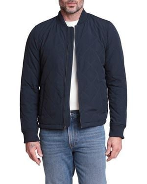 Bagatelle Quilted Bomber Jacket - Blue