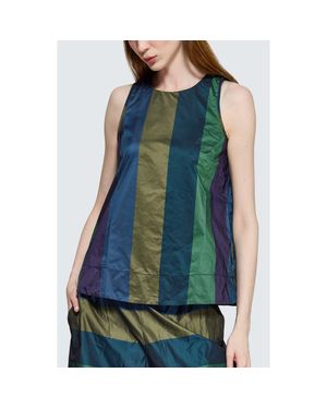 Luukaa Tamara Taffeta Top - Green