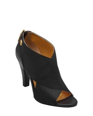 Donna Karan Sevyn Peep Toe Bootie - Black