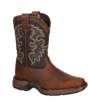 Durango Lil' Rebelby Big Kid Western Boot - Brown