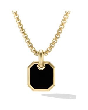 David Yurman Roman Onyx Amulet - Metallic