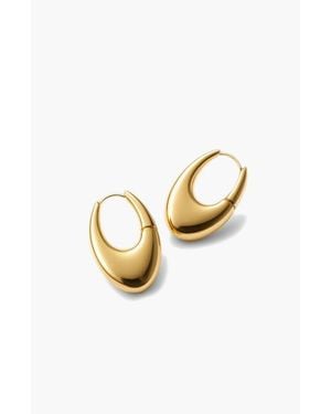 Yoj Eclipse Midi Hoops - Metallic