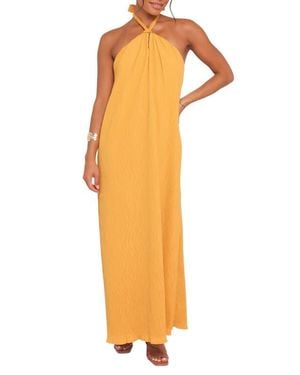 Petal & Pup Theophania Halter Maxi Dress - Orange