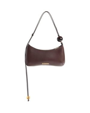 Jacquemus Le Bisou Perle Leather Shoulder Bag - Brown
