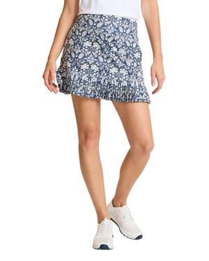 Tommy Bahama Sierra Sun Tropical Reflection Pleated Skirt - Blue