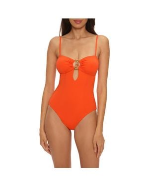 Becca Charmed Ring One-Piece Swimsuit - Orange