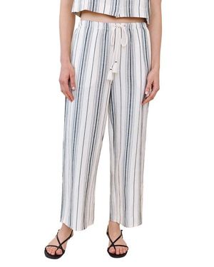 Bella Dahl Stripe Tassel Cord Drawstring Pants - Multicolor